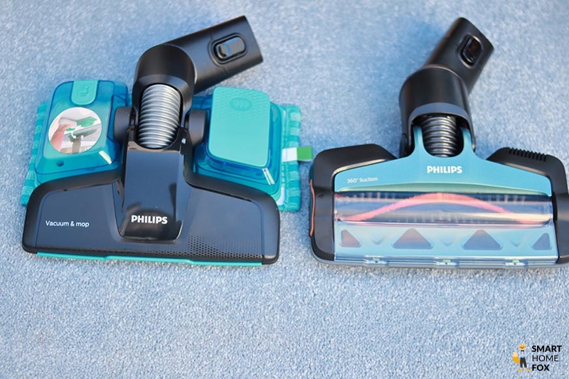 Philips Akkustaubsauger Test Bodendüsen Speedpro Max Aqua von oben